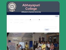 Tablet Screenshot of abhayapuricollege.org